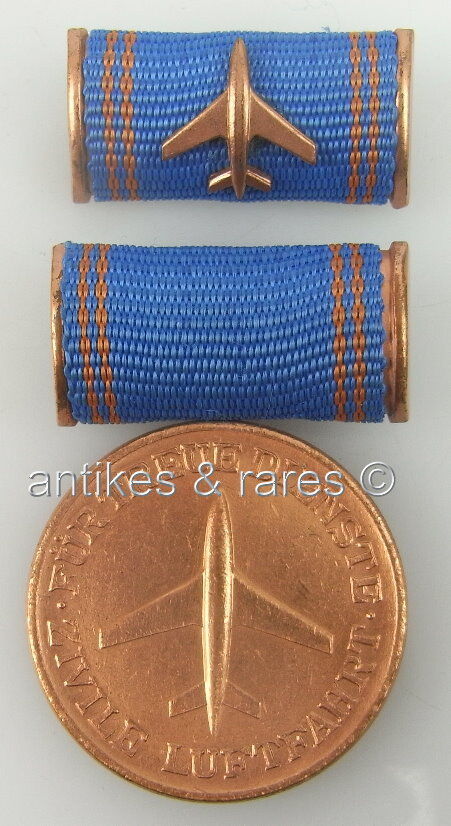 DDR Medaille für treue Dienste in der zivilen Luftfahrt in Bronze, 5 Dienstjahre DDR Medaille für treue Dienste in der zivilen Luftfahrt in Bronze, 5 Dienstjahre