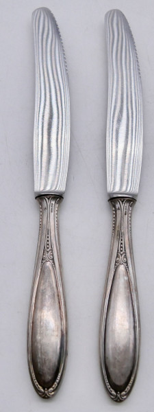 2 Menü Messer aus 800 Silber H391
