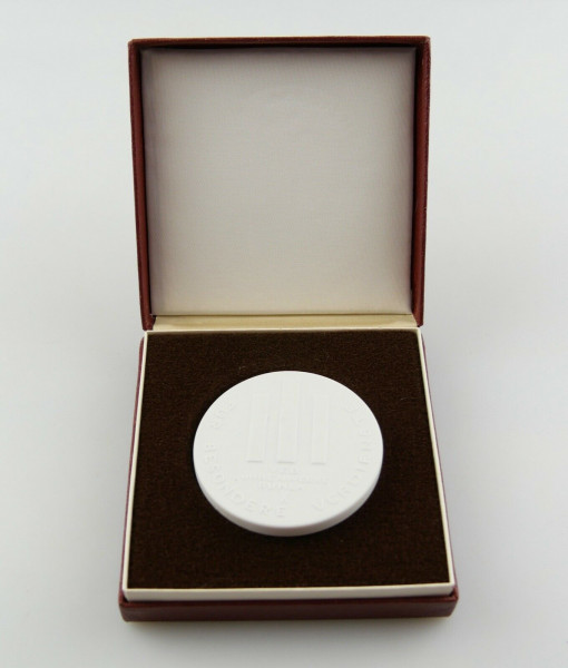 e12264 DDR Meissen Medaille für besondere Verdienste VEB Uhrenwerke Ruhla