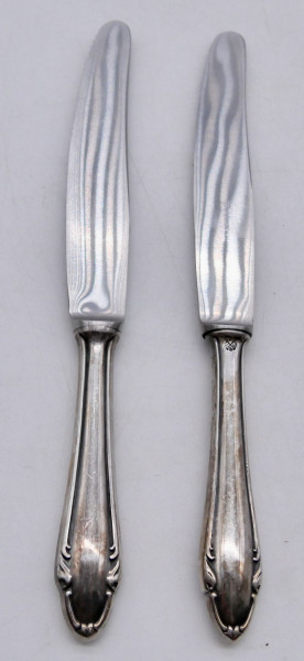 2 Dessert Messer aus 800 Silber H390