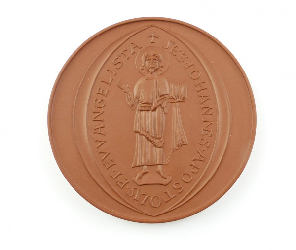 e12128 Meissen Medaille Hochstift Meissen 1976 Böttger Steinzeug
