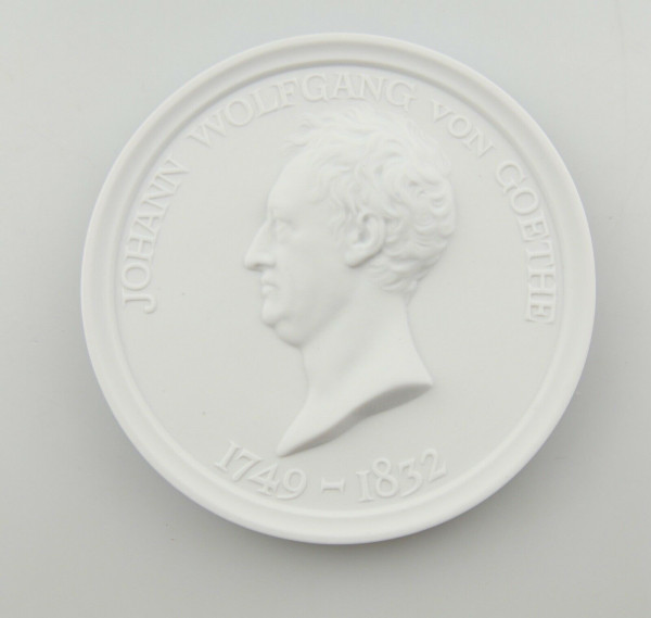 e12292 Meissen Medaille Johann Wolfgang von Goethe staatliche Museen Berlin DDR