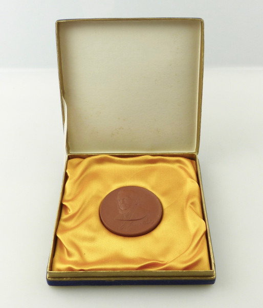 e12152 Friedrich List Ehrung 1980 DDR Meissen Medaille in OVP