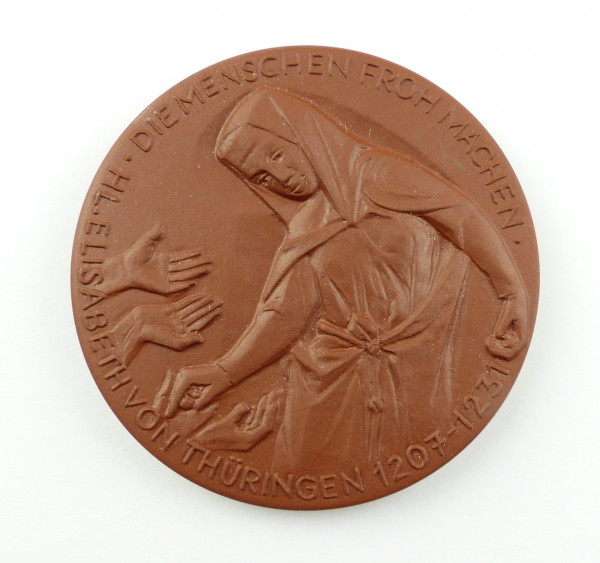 e12130 Meissen Medaille Elisabeth Gedenken 1981 die Menschen froh machen